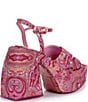 Antonio Melani x Amanda Jones Vaughan Cece Paisley Print Platform Block Heel Dress Sandals - Image 2