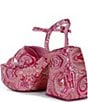 Antonio Melani x Amanda Jones Vaughan Cece Paisley Print Platform Block Heel Dress Sandals - Image 3