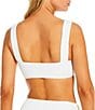 Antonio Melani x Amanda Jones Vaughan Gigi 3D Floral Square Neck Textured Bandeau Swim Top - Image 2