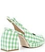 Antonio Melani x Amanda Jones Vaughan Penny Gingham Platform Block Heel Slingback Pumps - Image 2