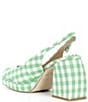 Antonio Melani x Amanda Jones Vaughan Penny Gingham Platform Block Heel Slingback Pumps - Image 3