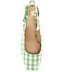 Antonio Melani x Amanda Jones Vaughan Penny Gingham Platform Block Heel Slingback Pumps - Image 5