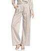 Antonio Melani x Amanda Jones Vaughan Sherry Coordinating Printed Satin Stripe Flat Front Wide Leg Pants - Image 1