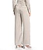 Antonio Melani x Amanda Jones Vaughan Sherry Coordinating Printed Satin Stripe Flat Front Wide Leg Pants - Image 2