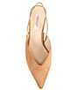 Color:Fawn - Image 6 - x Elizabeth Damrich Catherine Pointed Toe Haircalf Sling Back Kitten Heels