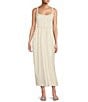Antonio Melani x Elizabeth Damrich Glass Stretch Mikado Scoop Neck Sleeveless Embellished A-Line Dress, Color:Pearl - Image 1