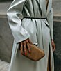 Color:Fawn - Image 1 - x Elizabeth Damrich Hair Calf Minaudiere Clutch
