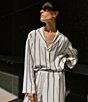 Color:Olive Stripe - Image 4 - x Elizabeth Damrich Josephine Striped Blouse