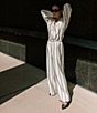 Color:Olive Stripe - Image 5 - x Elizabeth Damrich Josephine Striped Blouse