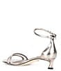 Color:Tarnished Silver - Image 4 - x Elizabeth Damrich Mama Metallic Ankle Strap Kitten Heel Sandals