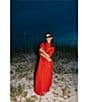 Antonio Melani x Elizabeth Damrich Radziwill Full Length Strapless Crepe Dress, Rouge - Image 19