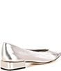 Antonio Melani x Elizabeth Damrich Trapeze Metallic Leather Dress Pumps, Tarnished Silver - Image 2
