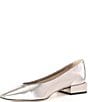 Antonio Melani x Elizabeth Damrich Trapeze Metallic Leather Dress Pumps, Tarnished Silver - Image 4