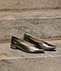 Antonio Melani x Elizabeth Damrich Trapeze Metallic Leather Dress Pumps, Tarnished Silver - Image 7