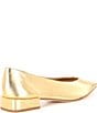 Antonio Melani x Elizabeth Damrich Trapeze Metallic Leather Dress Pumps, Gold - Image 2