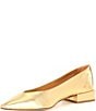 Antonio Melani x Elizabeth Damrich Trapeze Metallic Leather Dress Pumps, Gold - Image 4