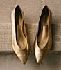 Antonio Melani x Elizabeth Damrich Trapeze Metallic Leather Dress Pumps, Gold - Image 10