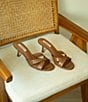 Antonio Melani x Kristen Nichols Astor Leather Crocodile Dress Mules - Image 1