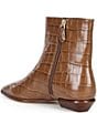 Antonio Melani x Kristen Nichols George Leather Crocodile Low Heel Booties - Image 4