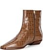 Antonio Melani x Kristen Nichols George Leather Crocodile Low Heel Booties - Image 5