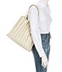 Color:Marble/Fawn - Image 5 - x Elizabeth Damrich Pleated Tote Bag