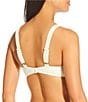 Antonio Melani x M.G. Style Amalfi Textured Covered Button Strap Bralette Swim Top, Color:Pearl - Image 2