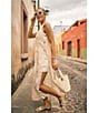 Antonio Melani x M.G. Style Blake Soutache Round Neck Sleeveless Shift Dress, Color:Oat - Image 6