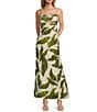 Antonio Melani x M.G. Style Finley Linen Blend Sweetheart Neck Sleeveless A-Line Dress, Color:Green Leaf - Image 2