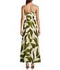Antonio Melani x M.G. Style Finley Linen Blend Sweetheart Neck Sleeveless A-Line Dress, Color:Green Leaf - Image 3