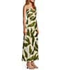 Antonio Melani x M.G. Style Finley Linen Blend Sweetheart Neck Sleeveless A-Line Dress, Color:Green Leaf - Image 4