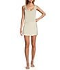 Antonio Melani x M.G. Style Gray Scoop Neck Sleeveless Tie Back Top, Color:Ivory - Image 4