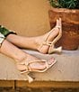 Antonio Melani x M.G. Style Harlan Leather Slingback Block Heel Dress Sandals, Color:Linen - Image 1