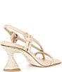Antonio Melani x M.G. Style Harlan Leather Slingback Block Heel Dress Sandals, Color:Linen - Image 2