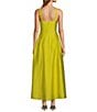 Antonio Melani x M.G. Style Jen A-Line Square Neck Sleeveless Dress, Color:Kiwi - Image 3