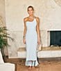 Antonio Melani x M.G. Style Kate One Shoulder Sweetheart Neckline Fringe Dress, Color:Mist - Image 1