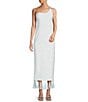 Antonio Melani x M.G. Style Kate One Shoulder Sweetheart Neckline Fringe Dress, Color:Mist - Image 2