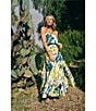 Antonio Melani x M.G. Style Lamar Printed Two Piece Poplin Blouse & Skirt Set, Color:Paint - Image 5