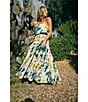 Antonio Melani x M.G. Style Lamar Printed Two Piece Poplin Blouse & Skirt Set, Color:Paint - Image 4