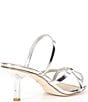 Antonio Melani x M.G. Style Leo Leather Shell Ornamented Dress Sandals, Color:Silver - Image 3