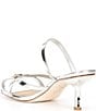 Antonio Melani x M.G. Style Leo Leather Shell Ornamented Dress Sandals, Color:Silver - Image 4
