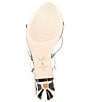 Antonio Melani x M.G. Style Leo Leather Shell Ornamented Dress Sandals, Color:Silver - Image 6
