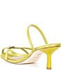 Antonio Melani x M.G. Style Leo Satin Shell Ornamented Dress Sandals, Color:Kiwi - Image 3