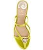 Antonio Melani x M.G. Style Leo Satin Shell Ornamented Dress Sandals, Color:Kiwi - Image 5