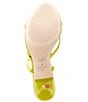 Antonio Melani x M.G. Style Leo Satin Shell Ornamented Dress Sandals, Color:Kiwi - Image 6