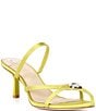 Antonio Melani x M.G. Style Leo Satin Shell Ornamented Dress Sandals, Color:Kiwi - Image 1