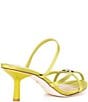 Antonio Melani x M.G. Style Leo Satin Shell Ornamented Dress Sandals, Color:Kiwi - Image 2