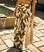 Antonio Melani x M.G. Style Lyons Printed Faux Wrap Asymmetric Skirt, Color:Green Leaf - Image 5