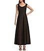 Antonio Melani x M.G. Style Margery Linen Blend Scoop Neck Sleeveless A-Line Dress, Color:Bittersweet - Image 2