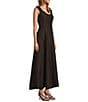 Antonio Melani x M.G. Style Margery Linen Blend Scoop Neck Sleeveless A-Line Dress, Color:Bittersweet - Image 4