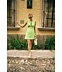 Antonio Melani x M.G. Style Marin A-Line Boat Keyhole Neck Sleeveless Dress, Color:Peridot - Image 5